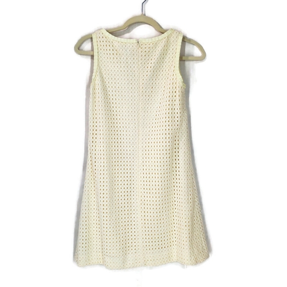 Vintage Lilly Pulitzer Sophia Dress Crochet Eyelet Silk Cotton Retro 50's Style - Picture 2 of 9